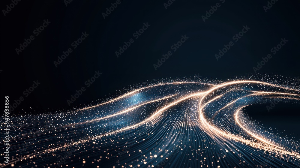 Poster futuristic abstract roadway: dynamic wave lines in ultra detail 32k resolution. modern minimalistic 