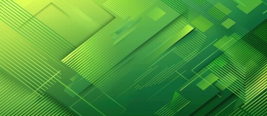 Abstract Green Geometric Background