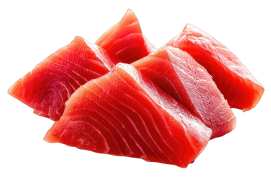 Fresh, vibrant slices of tuna, ready for delicious culinary creations and sushi dishes. Ideal for seafood enthusiasts.