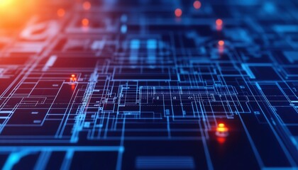 Minimalist blueprint of a mechanical structure, with analytical charts and graphs embedded within, showcasing engineering precision