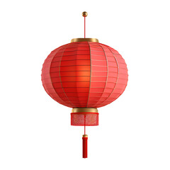 Obraz premium Red Chinese Lantern with Gold Accents and Tassel