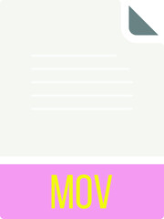 MOV ip file icon fill rounded corners