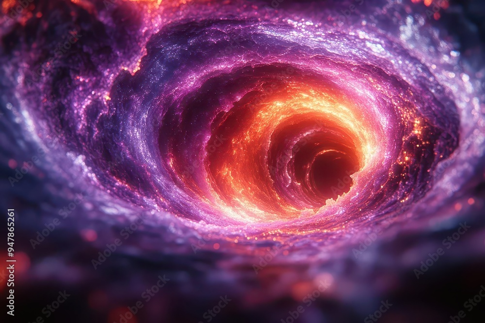 Poster mesmerizing psychedelic portal swirling with neon hues fractal patterns and liquidlike forms create 