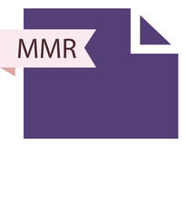 MMR File format icon roe color fill