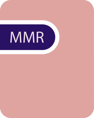 MMR File icon black fill and empty for symbol