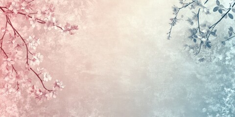 Obraz premium A graceful beauty background with delicate floral patterns and a gentle, pastel color palette for a serene and sophisticated look.