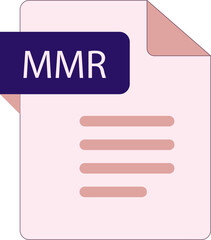 MMR File icon with folded style document