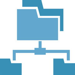 Obraz premium Folder Diagram Icon