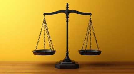 3d render paradox of clou3d an3d heavy weight place3d on scales isolate3d on yellow backgroun3d abstract balance or comparison business metaphor modern minimal scene