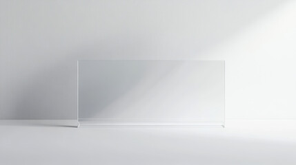 Fototapeta premium Clear Acrylic Sign Mockup.