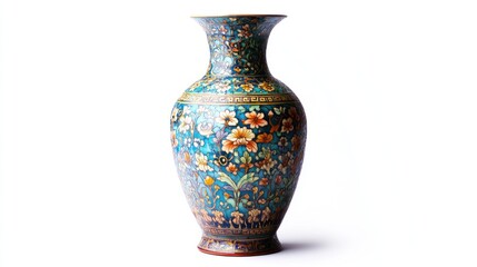 Ornate Blue and Gold Vase