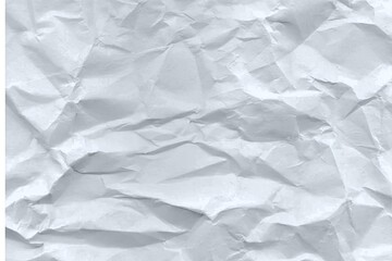 Vector crumpled white paper background. Colorful white crumpled paper texture. Rough grunge old blank. Colored background. Vector illustration