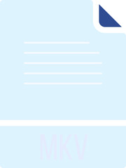 MKV ip file icon fill rounded corners