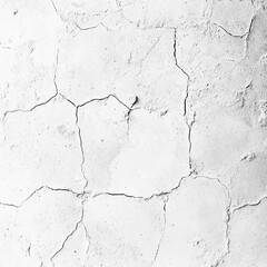 Obraz premium White old concrete wall grunge texture - wide banner format background with copy space for text. Grunge gray texture of chips, cracks, scratches, Soft white grunge.