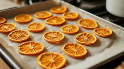 Dried orange slices.