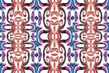 Seamless pattern Traditional Indonesian batik for decorating tile designs, walls, floors and commercial textile products