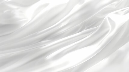 Fototapeta premium Luxurious white satin silk fabric texture. Elegant white silk or satin luxury cloth background.