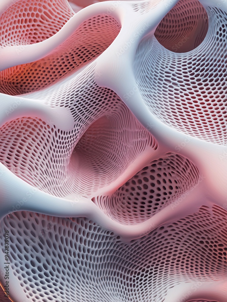 Aufkleber a close-up of ai-generated patterns forming a unique piece of digital art, with space left intention
