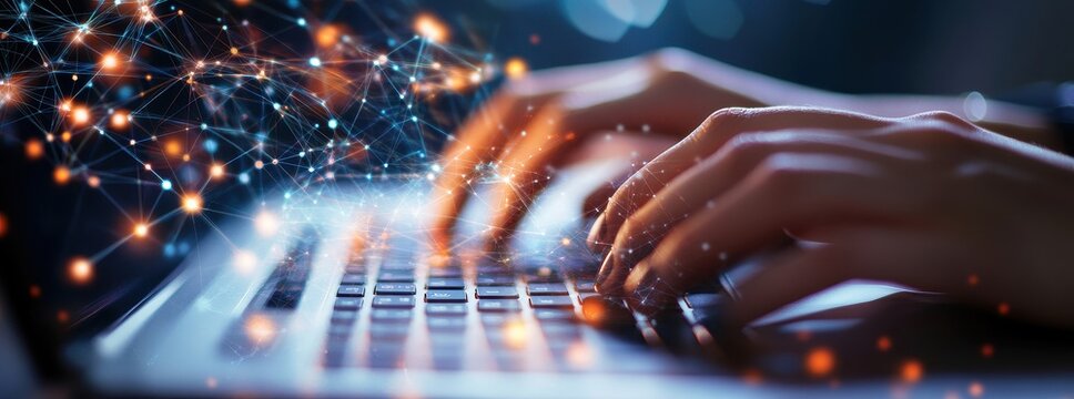 Database administrator implementing key-value stores in data center server racks big data storage digital technology IT support telecommunication systems concept