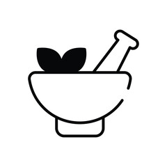 Mortar and Pestle vector icon