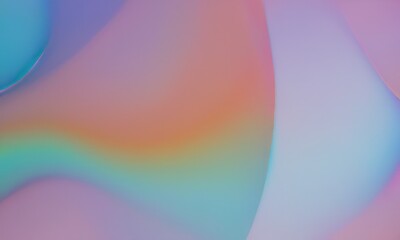 Obraz premium Holo gradientet goes in waves and curves