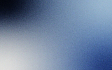 Gray blue grainy gradient noise texture background monochrome retro backdrop copy space