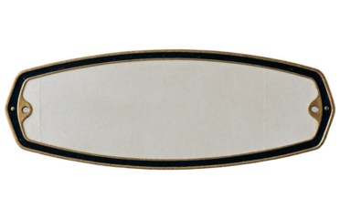 Blank White Label Cut Out for Text Isolated on Transparent Background