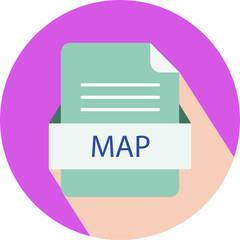 MAP  File icon with black shadow