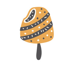 Illustration sticker ice cream icons design decoration colorful party birthday