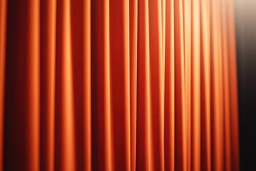 Soft, diffuse lighting across a curtain, warm tones, classic theater atmosphere, inviting and cozy