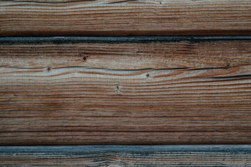 Fototapeta premium A close-up view of textured wooden planks showcasing natural grains and colors in a rustic setting