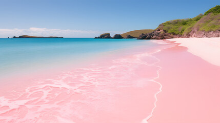 Fototapeta premium pink sand beach
