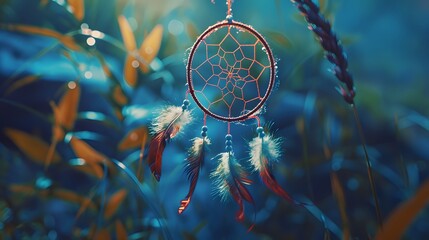 Dreamcatcher in action, capturing and visualizing dreams, style