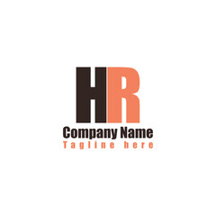 HR LOGO DESIGN IN VECTOR.