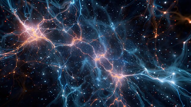 Dark matter structures, invisible cosmic web revealed, style