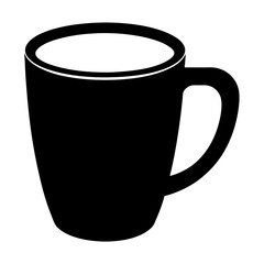 Mug Silhouette Black Vector