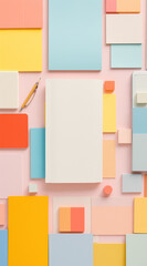 Fototapeta premium Sticky notes on wall
