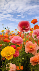 Obraz premium red poppy field