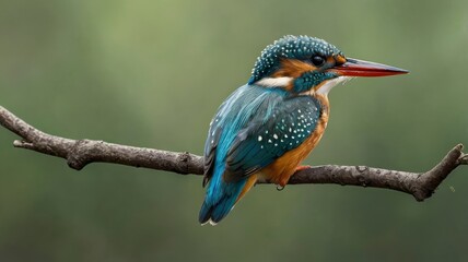 Kingfisher bird collection portrait, flying, sitting on branch, transparent background