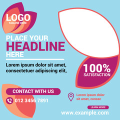 Creative simple modern social media