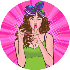 cartoon people actions emotions in Avatars retro pop art comic style