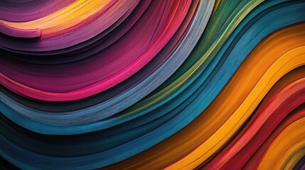 Colorful thin wood lines in an abstract pattern, with a dynamic futuristic backdrop, creating a vibrant and energetic effect