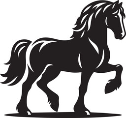 Horse Silhouette Vector icon, horse silhouette Vector illustration