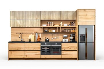 Modern wooden kitchen design
