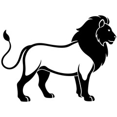 Lion Silhouette Black Vector