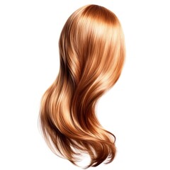 Lustrous red hair wig