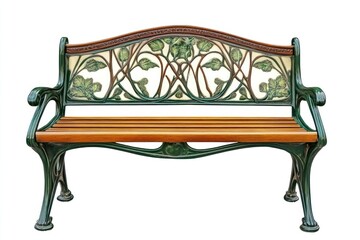 Elegant decorative garden bench