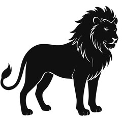 Lion Silhouette Black Vector