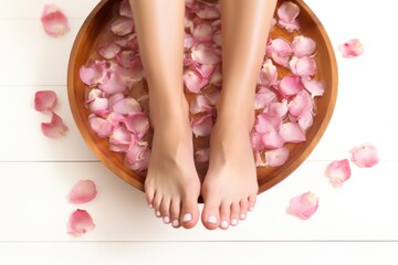 Body care petal flower relaxation.