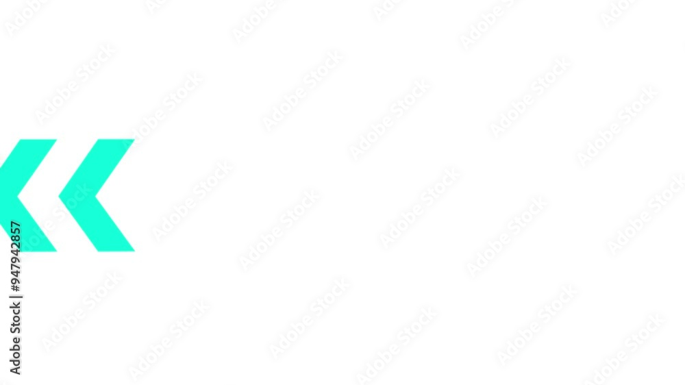 Poster road sign arrow animation on the white background. abstract directional arrow animation. arrow loop 
